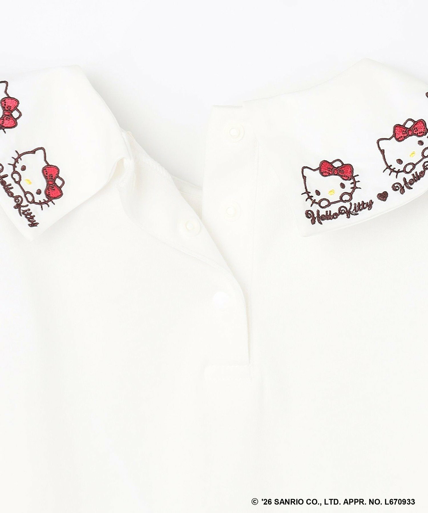🆕【⭐訂購⭐】🌀 🇯🇵 日本直送 #HelloKitty x ANY KIDS 刺繡領襯衫🌀 [ELJA-0067][261107]