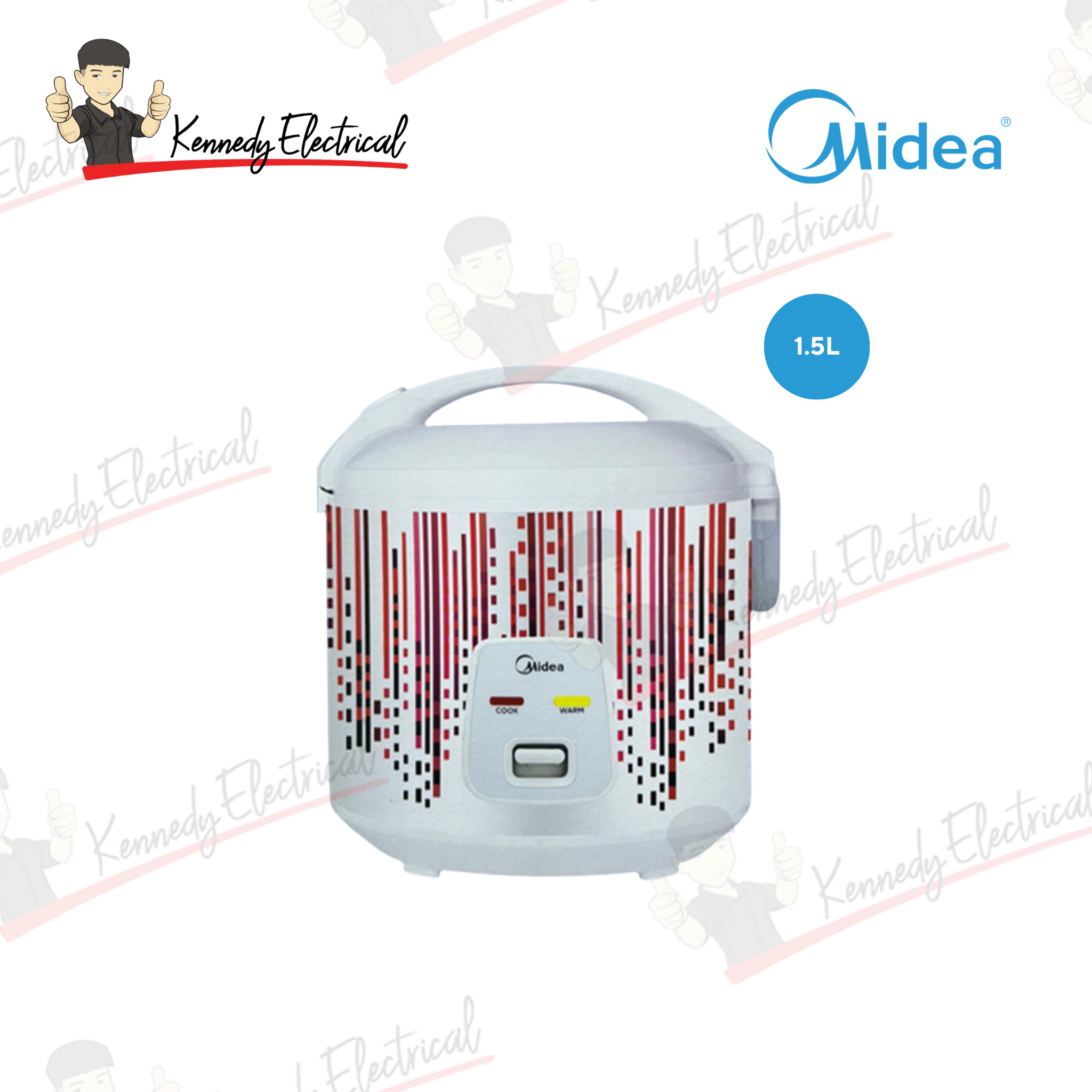 Midea 1.5L Jar Rice Cooker 700W MR-CM1521