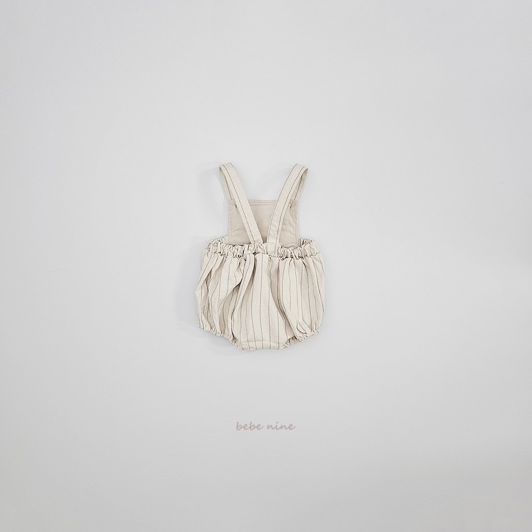 🌸預訂 韓國直送🌸🇰🇷Bebenine兩色條紋格紋吊帶包屁褲