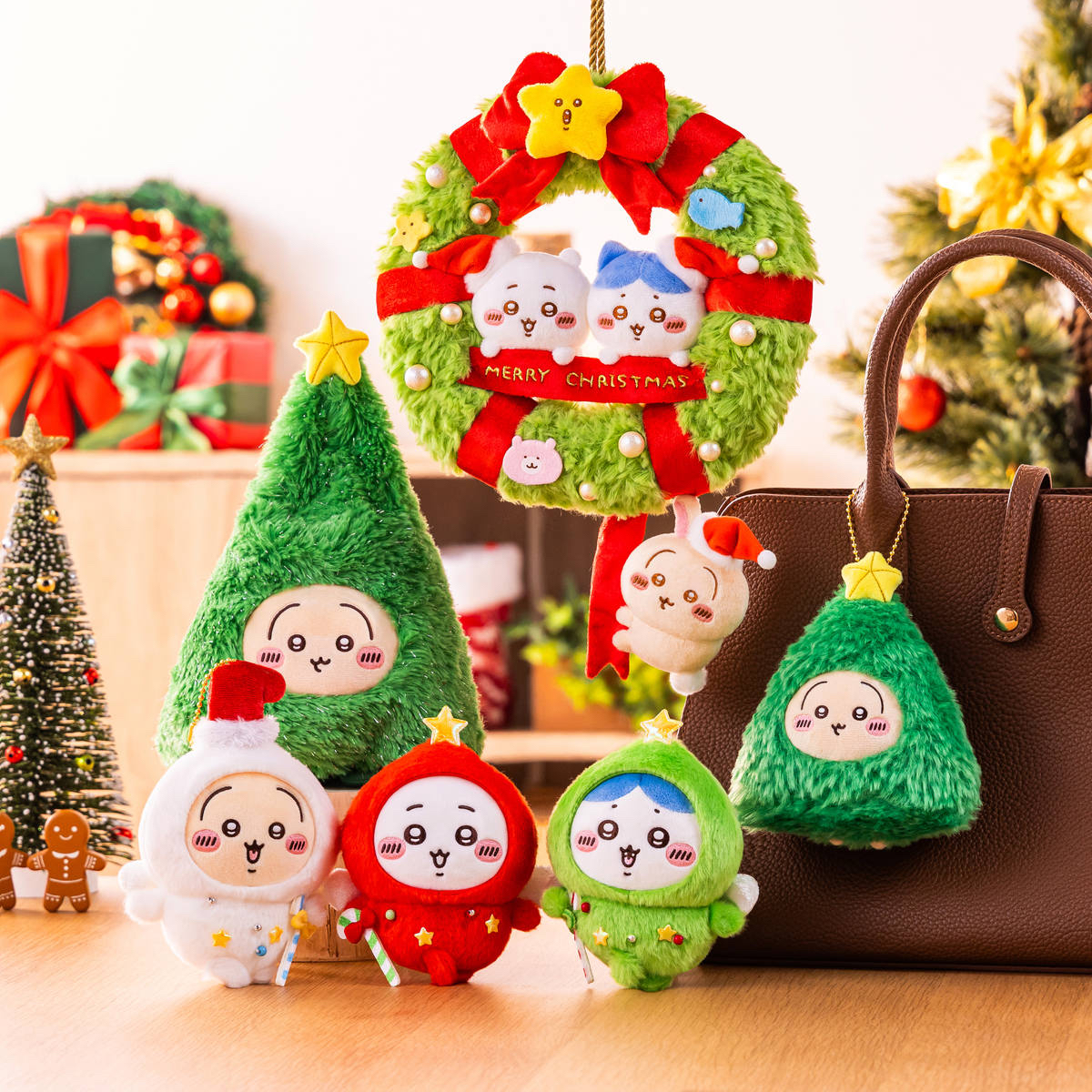🎀【預訂】 Chiikawa Christmas 聖誕精靈公仔掛飾 - Usagi