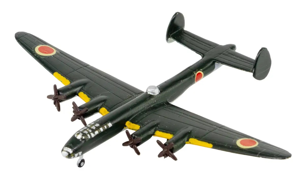 1/700 WW II IJN Aircraft Set 4 w/ White Metal Type 13 Land-Based Attack Bomber Shinzan