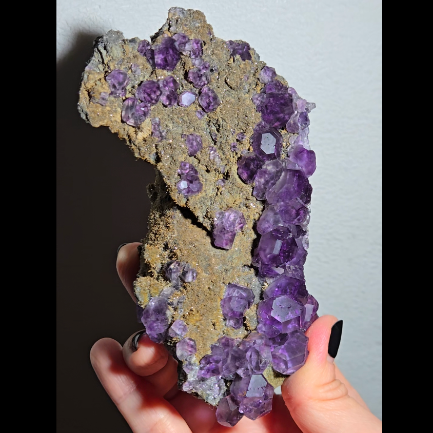 Tanzanite fluorite with perfect dodecahedrons - FL360