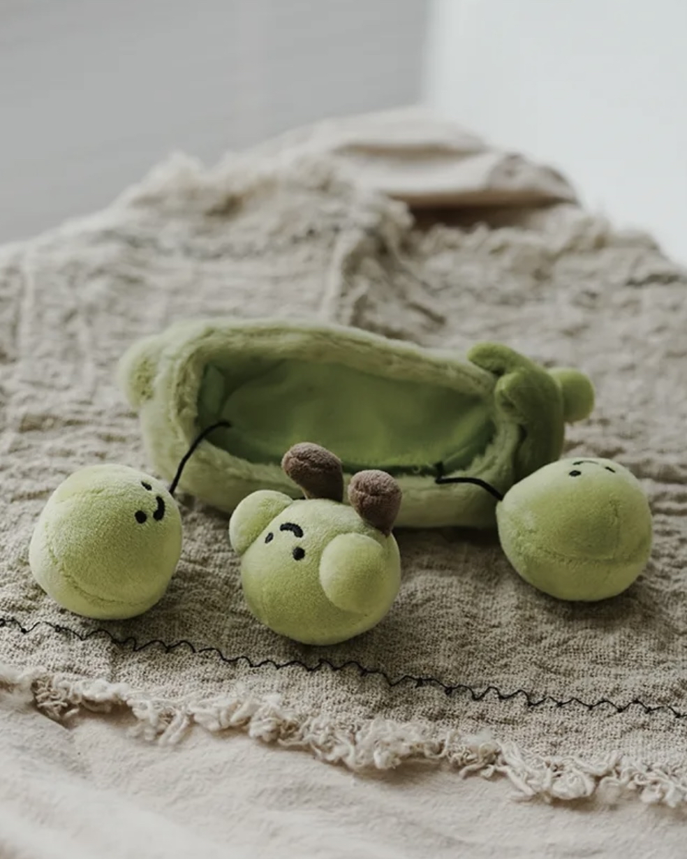 「豆你開心」防走失豌豆三兄弟掛件