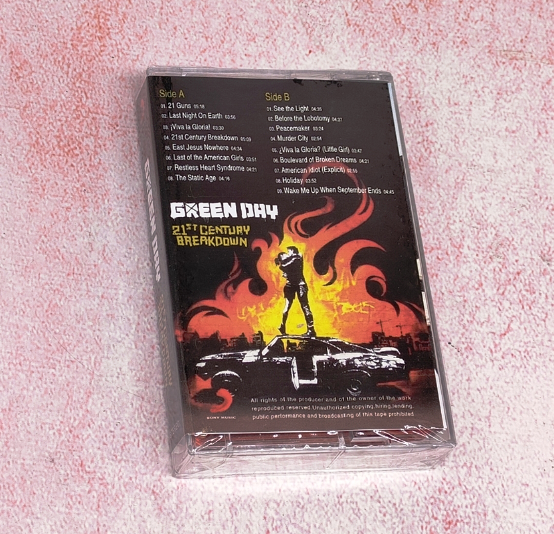 Green Day 21st Century Breakdown Cassette Imported Limited Edition