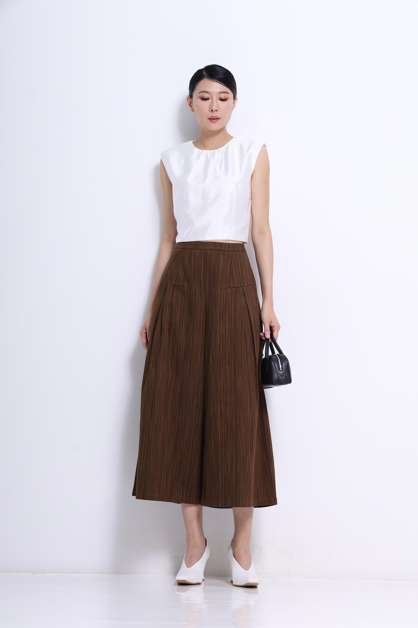 CB2693 OUTSLLV SDRL PAD BLOUSE