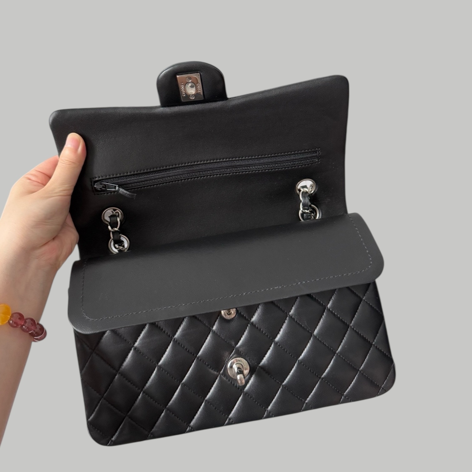 Chanel Lambskin CF25 SHW