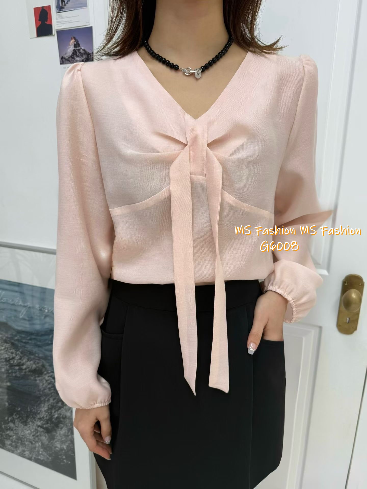 G6008 韓國🇰🇷打皺蝴蝶top