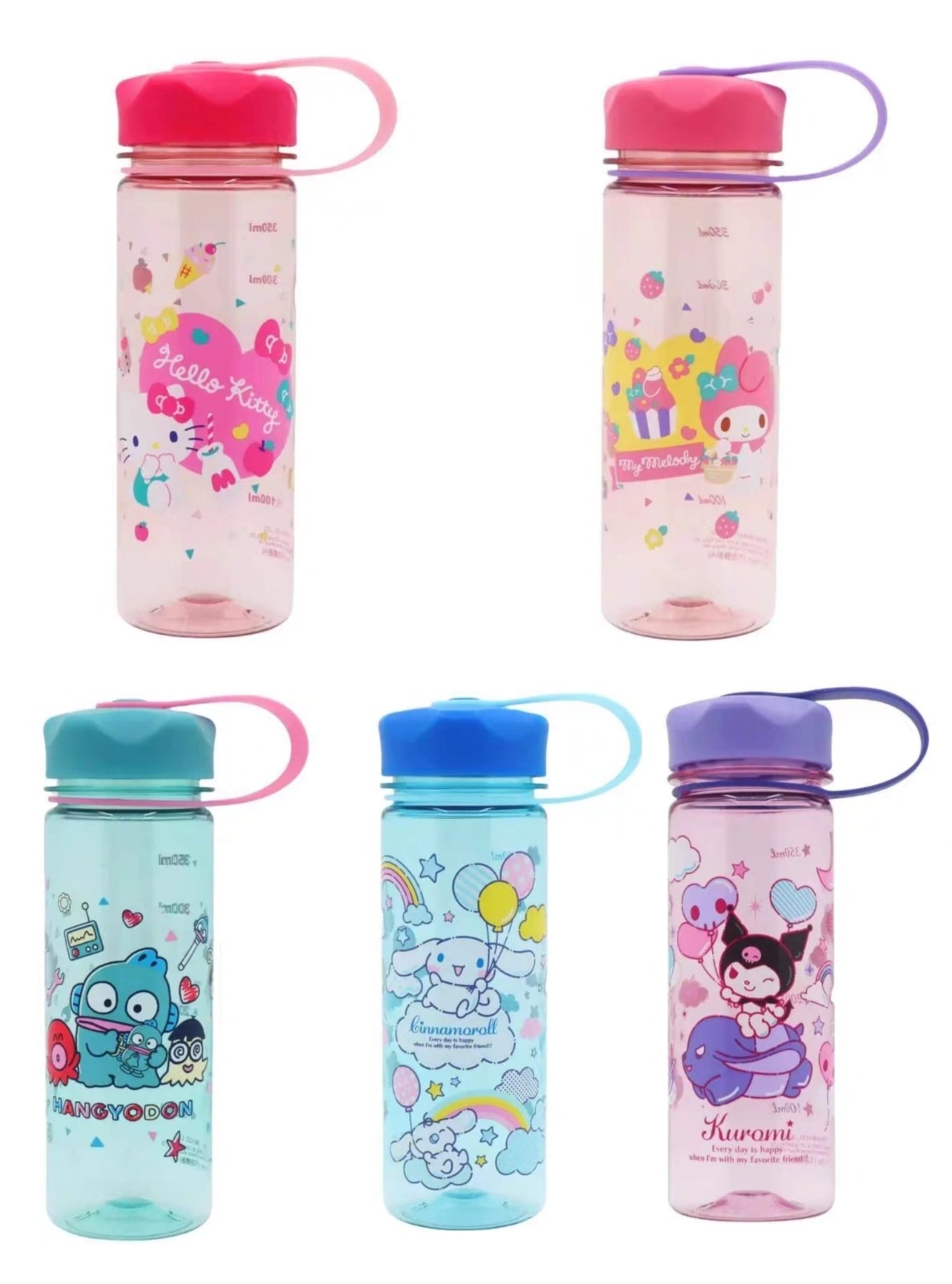 $75件。2件起$65件。 2026 Sanrio Characters 350毫升水樽