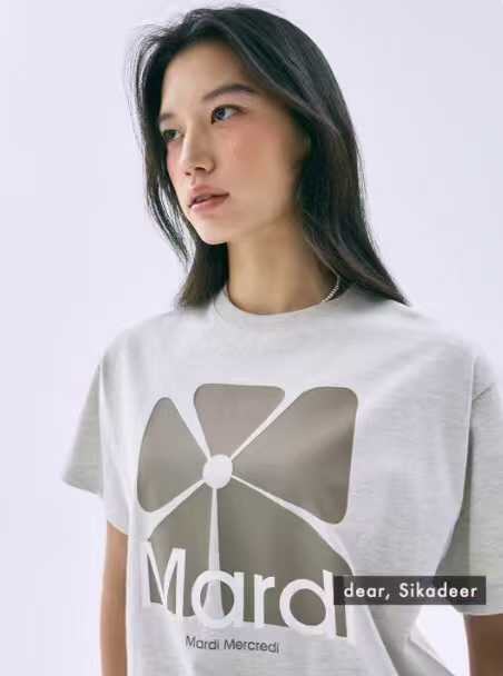 預訂 2026年夏季新品✨Mardi Square Flower短袖Tee [貨號26A324]