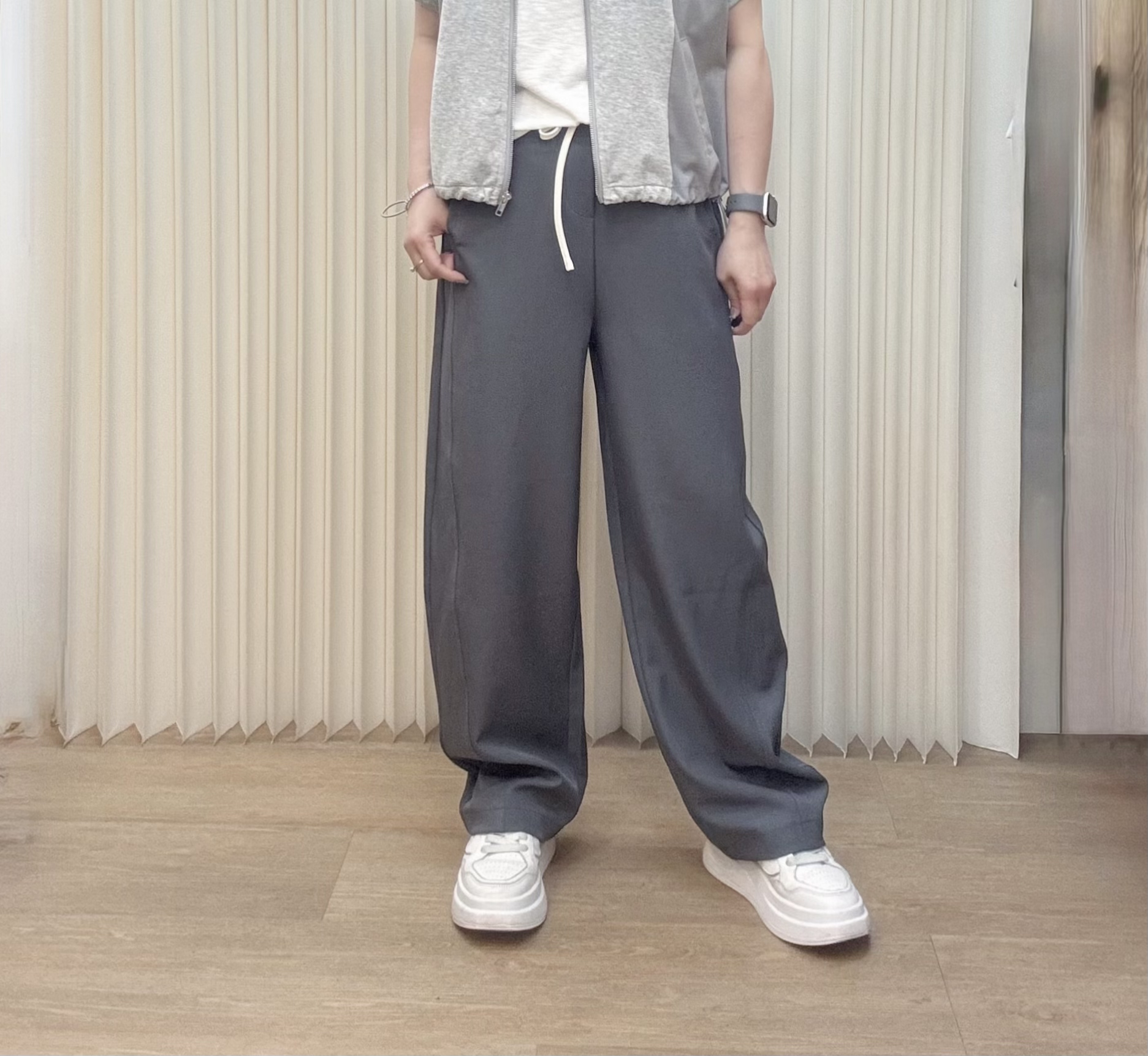 韓國白邊長褲 M523 03NO08270