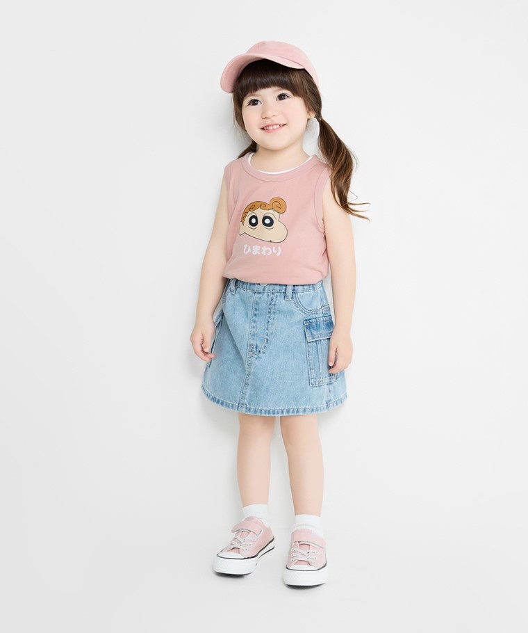 💚預訂 台灣直送💚蠟筆小新三色人物印花純棉背心