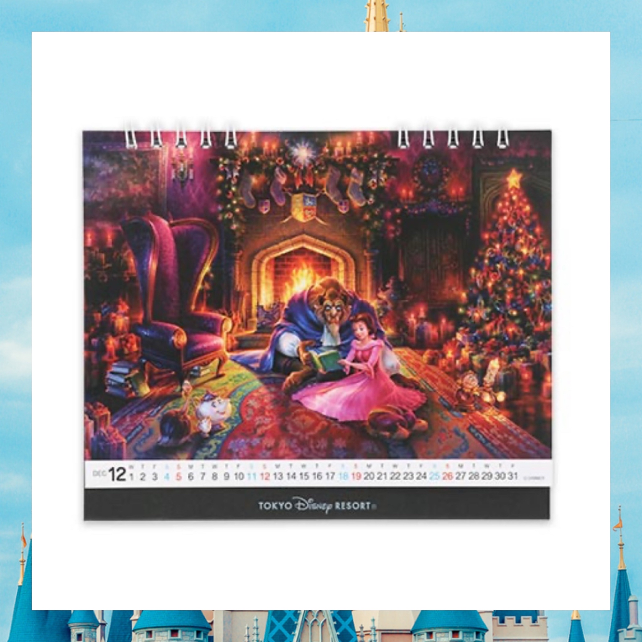 ：日本：DISNEYLAND園區產品 13/8 日本發賣 2027 座枱月曆