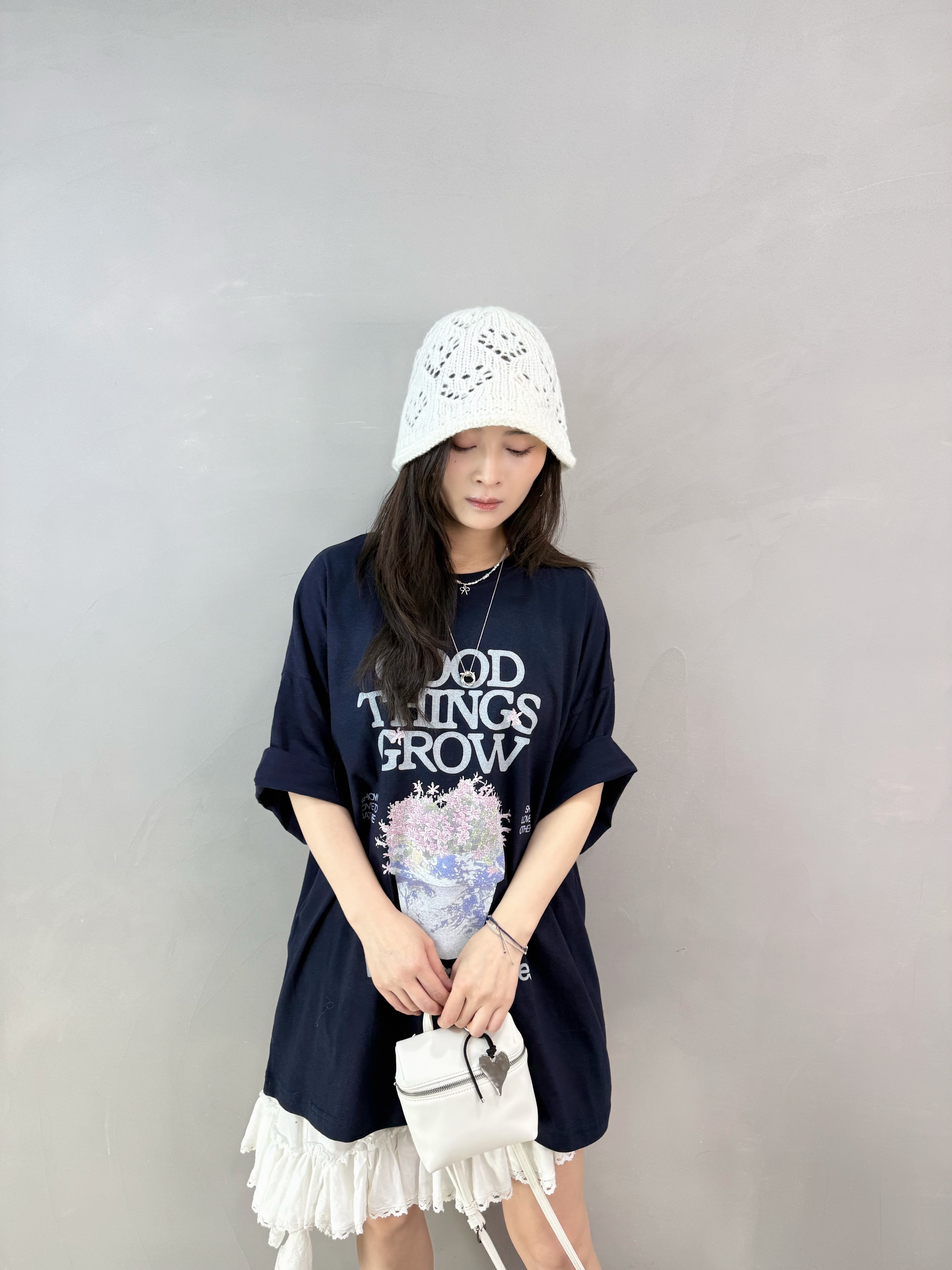 H81 Over Size 花花Tee