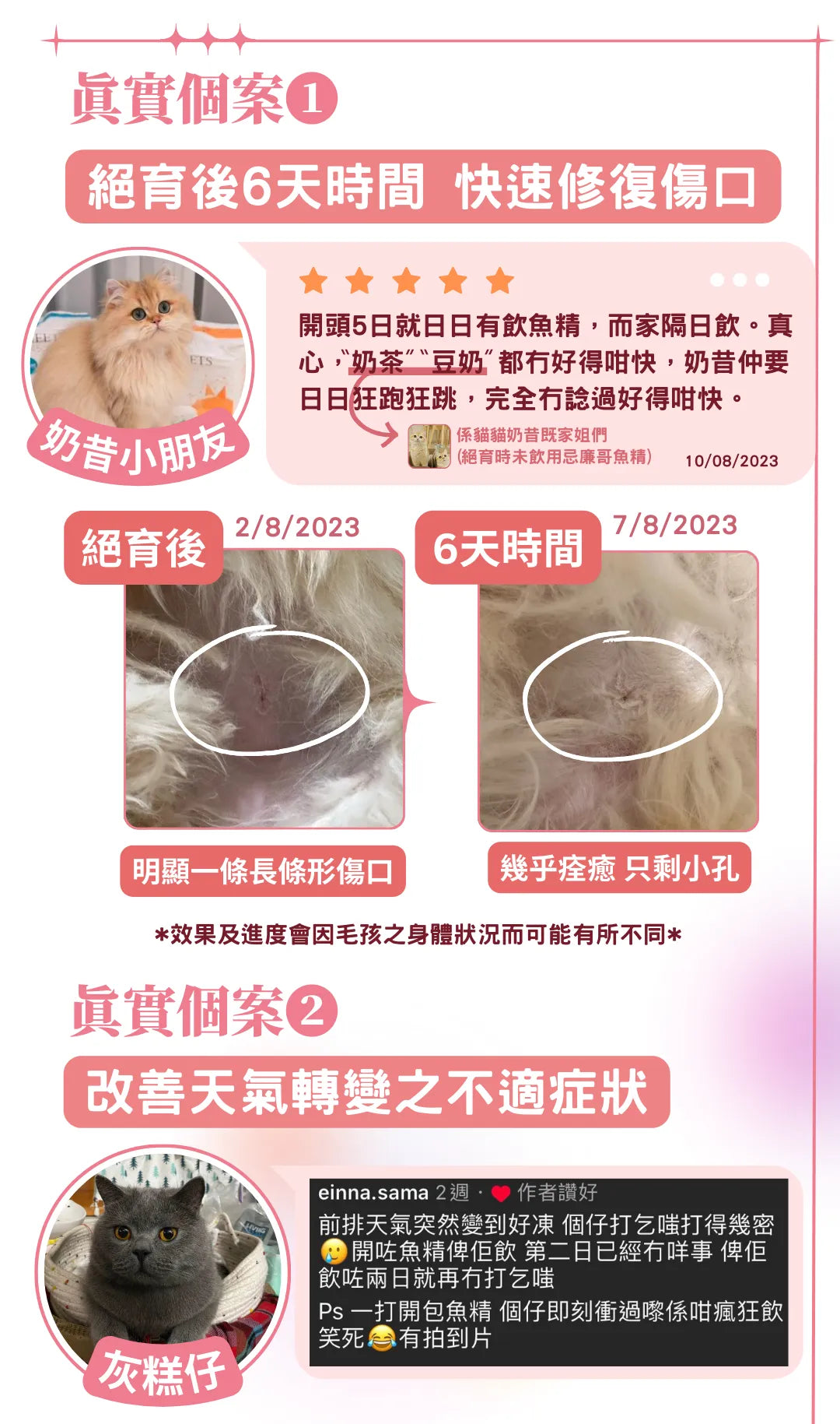 忌廉哥x日芳珍饌 寵物淬魚精 懷孕/術後修補 30mlx6