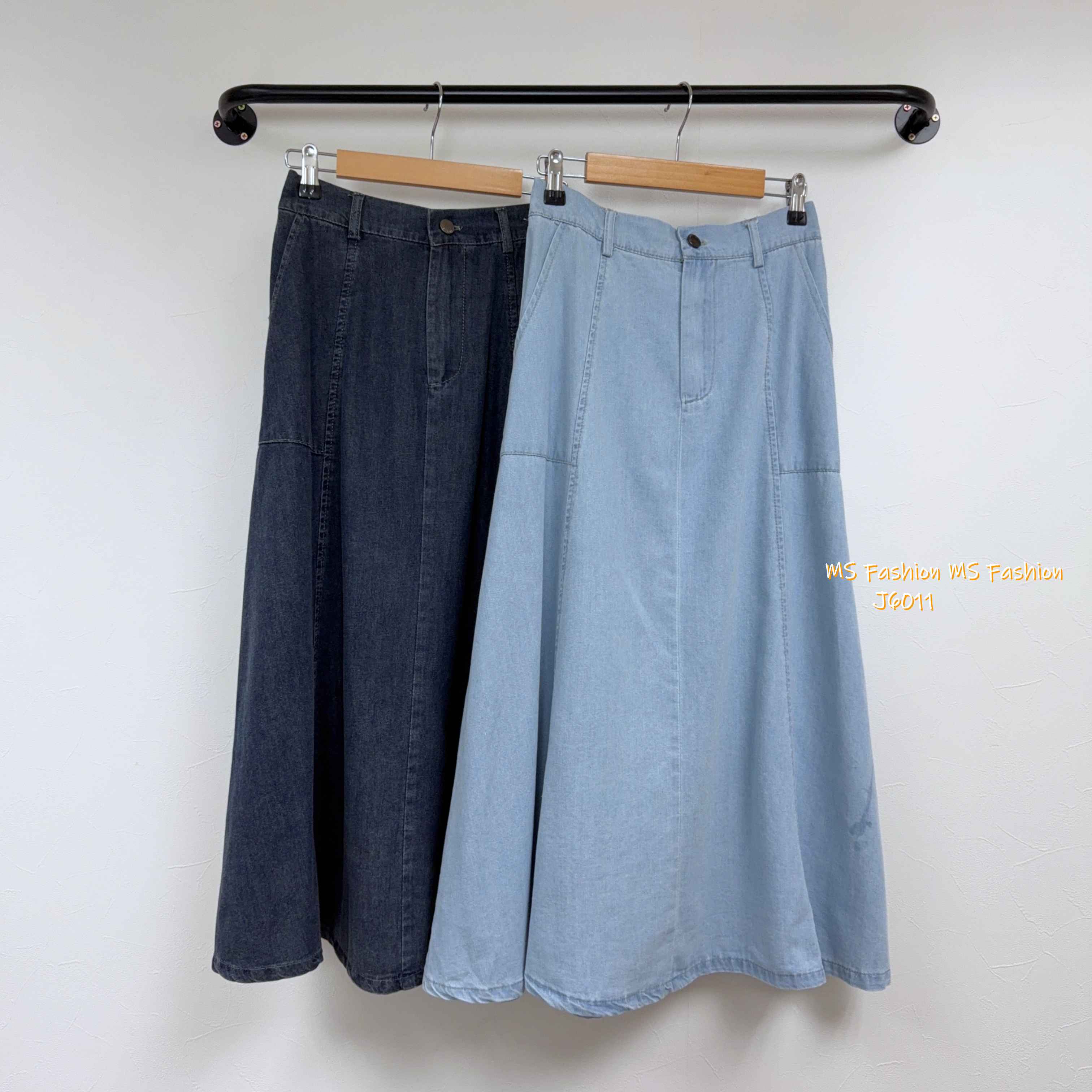 J6011 韓國🇰🇷中長款牛仔半裙