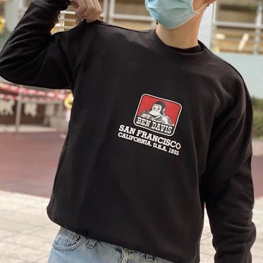 Ben Davis 大logo黑衛衣