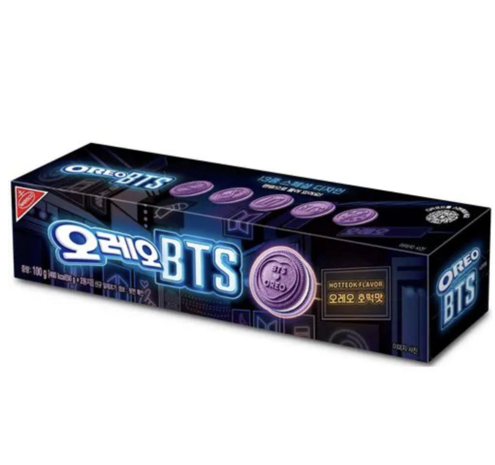 ARMY必搶｜韓國天團 BTS 防彈少年團 X OREO 紫色黑糖夾心餅 2盒/套