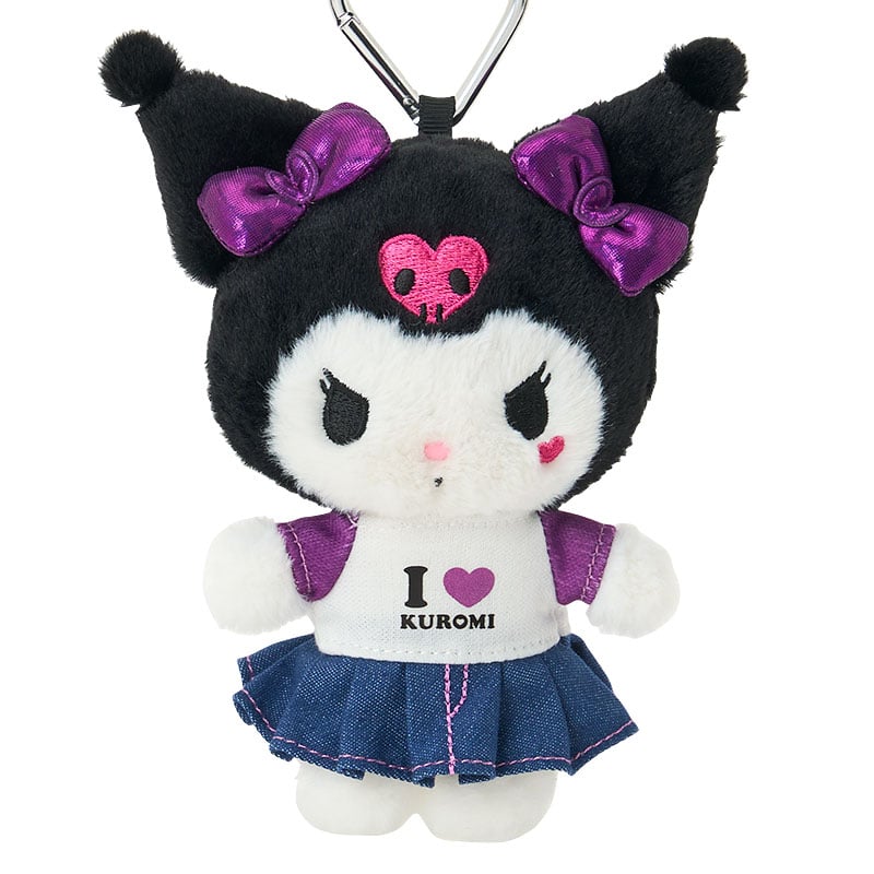 現貨｜Sanrio Kuromi I LOVE SANRIO CHARACTERS系列 日版 吊飾 毛公仔 連心形扣 (90234-9)