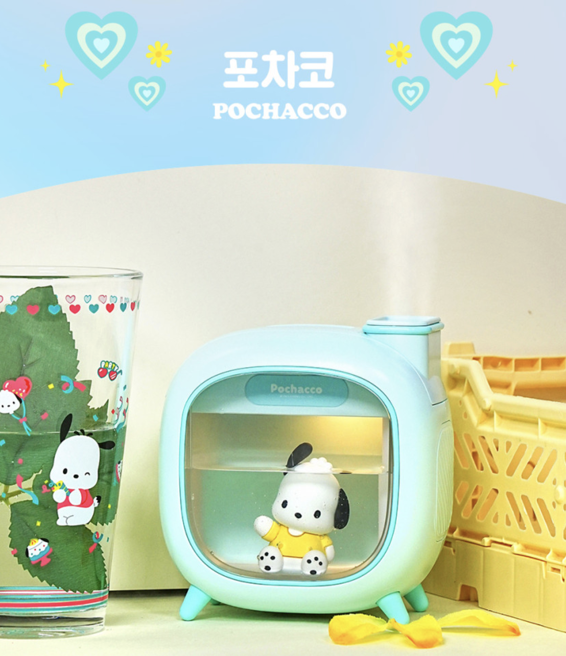 韓國 ROYCHE X Sanrio 聯名 迷你加濕器 氣氛小夜燈｜Hello Kitty / PC狗 / Kuromi