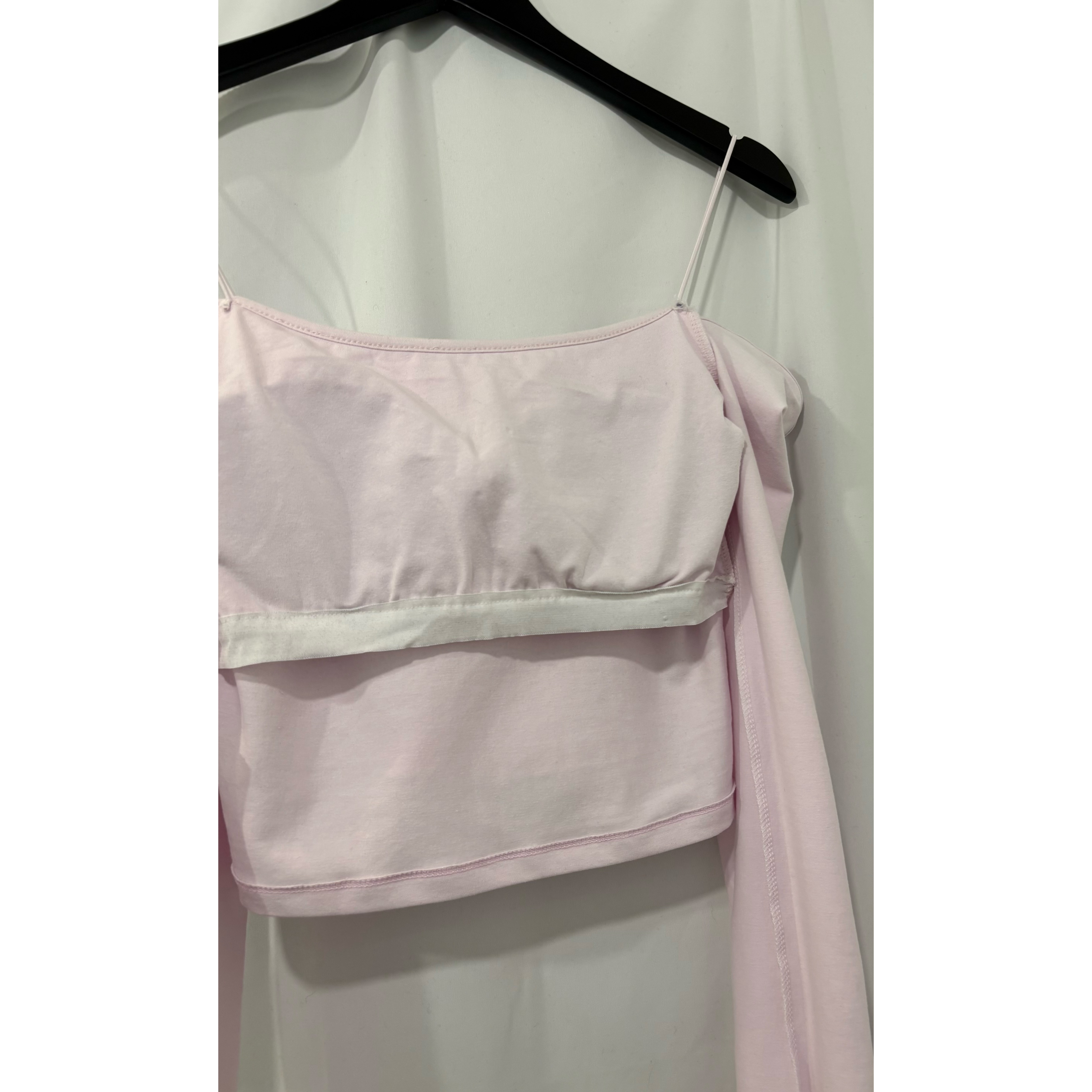 新品價3月26截🖤《O/S LS WITH PAD CROP》 2603P