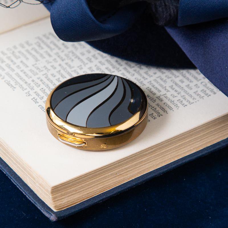 England Stratton Art Deco Inspired Pattern Pillbox (AC228)