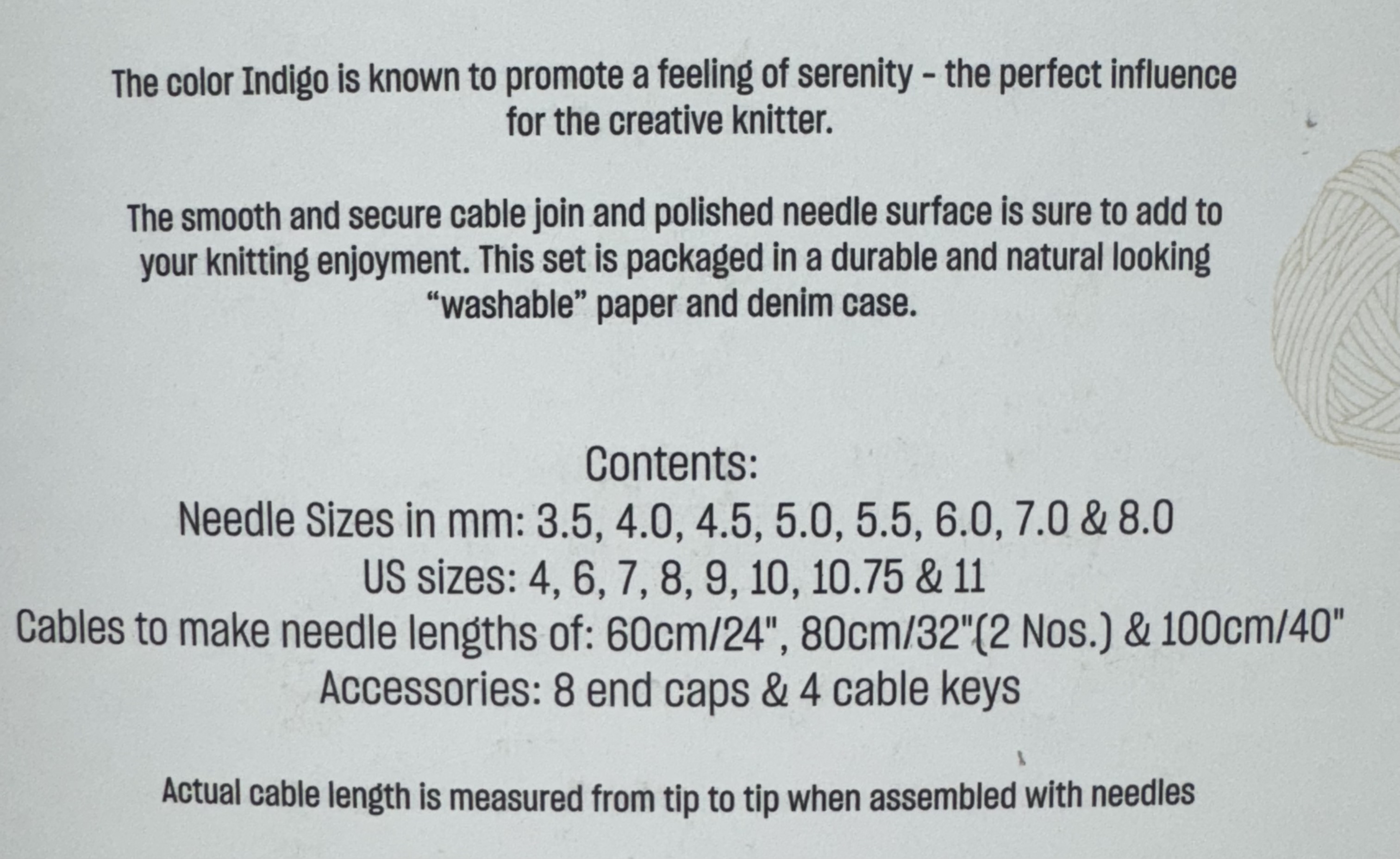 Knitpro Denim IC needles set