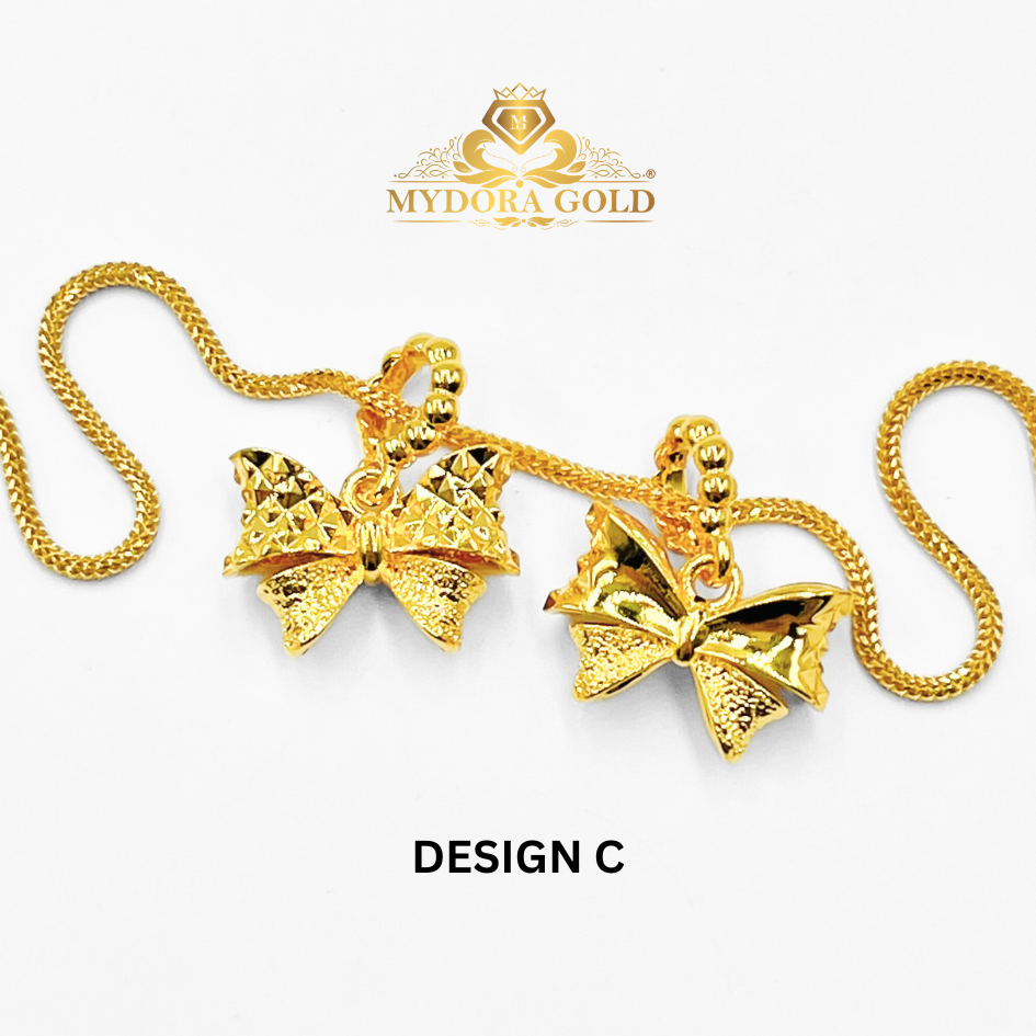 MYDORA Charm Lacy Ribbon Full Gold (5G) l EMAS 916/22K
