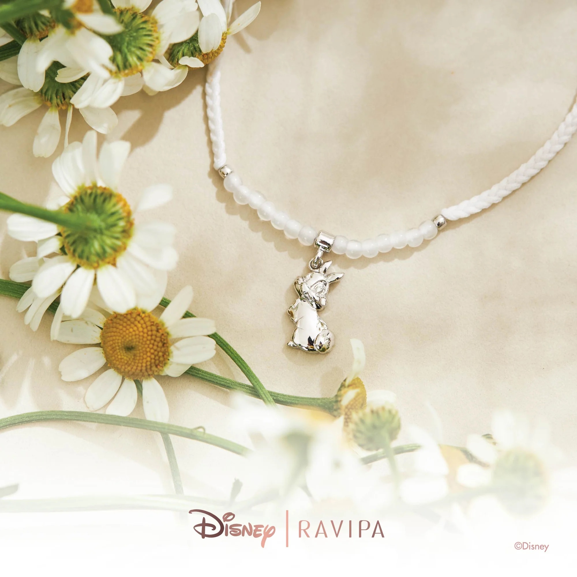 📦訂購 泰國代購 RAVIPA Disney Miss Bunny and White Jade Bracelet 兔小姐 手鏈