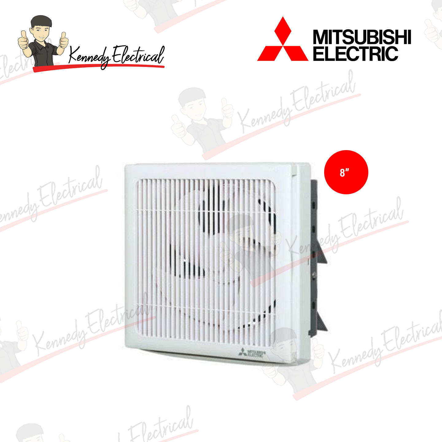 Mitsubishi 8" Wall Exhaust Fan with Grill EX-20SKC