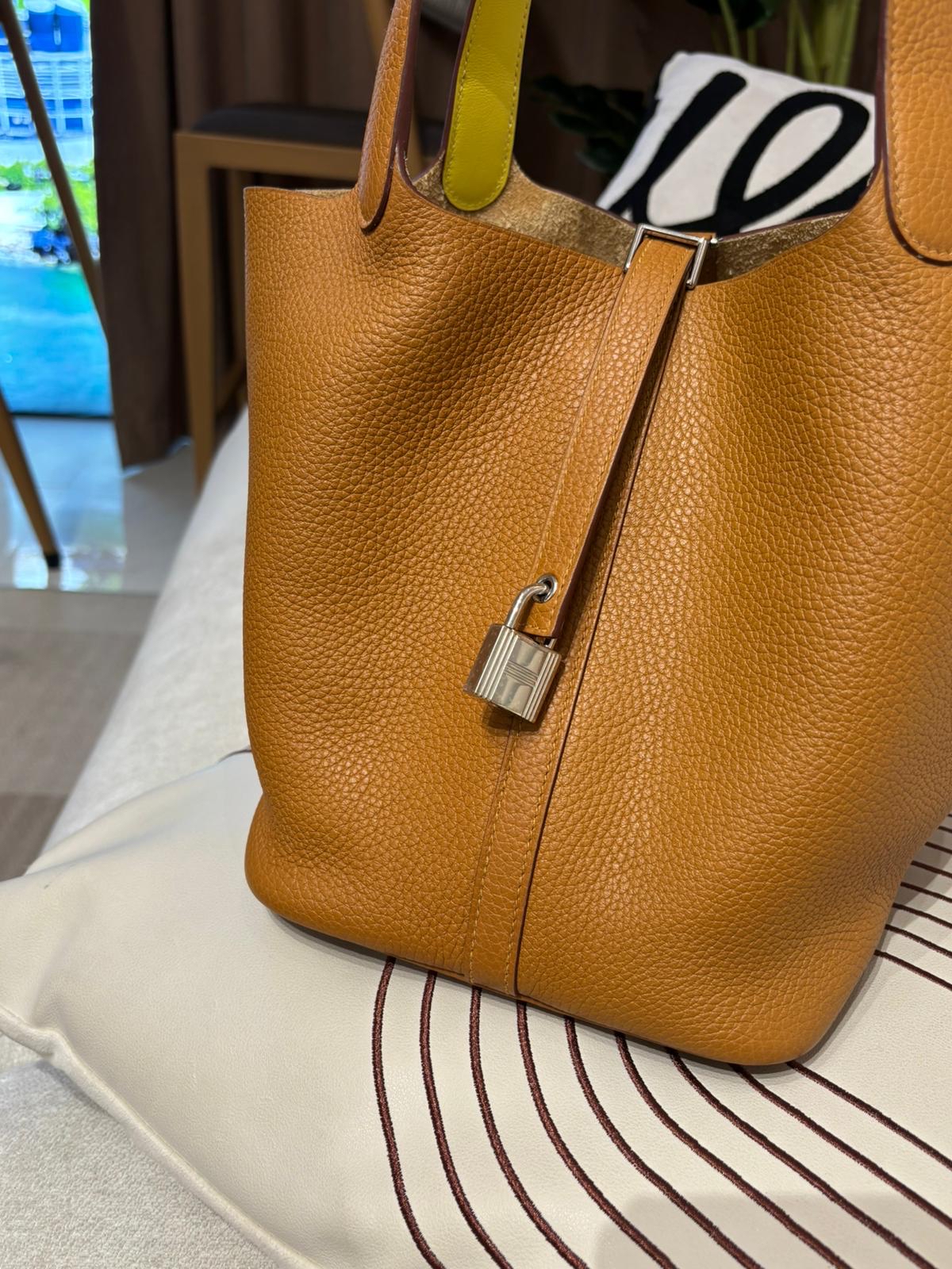 Hermes Picotin 22,STAMP Y 芝麻色銀扣 100%Authentic ,unused ✅key lock✅dust bag✅box 