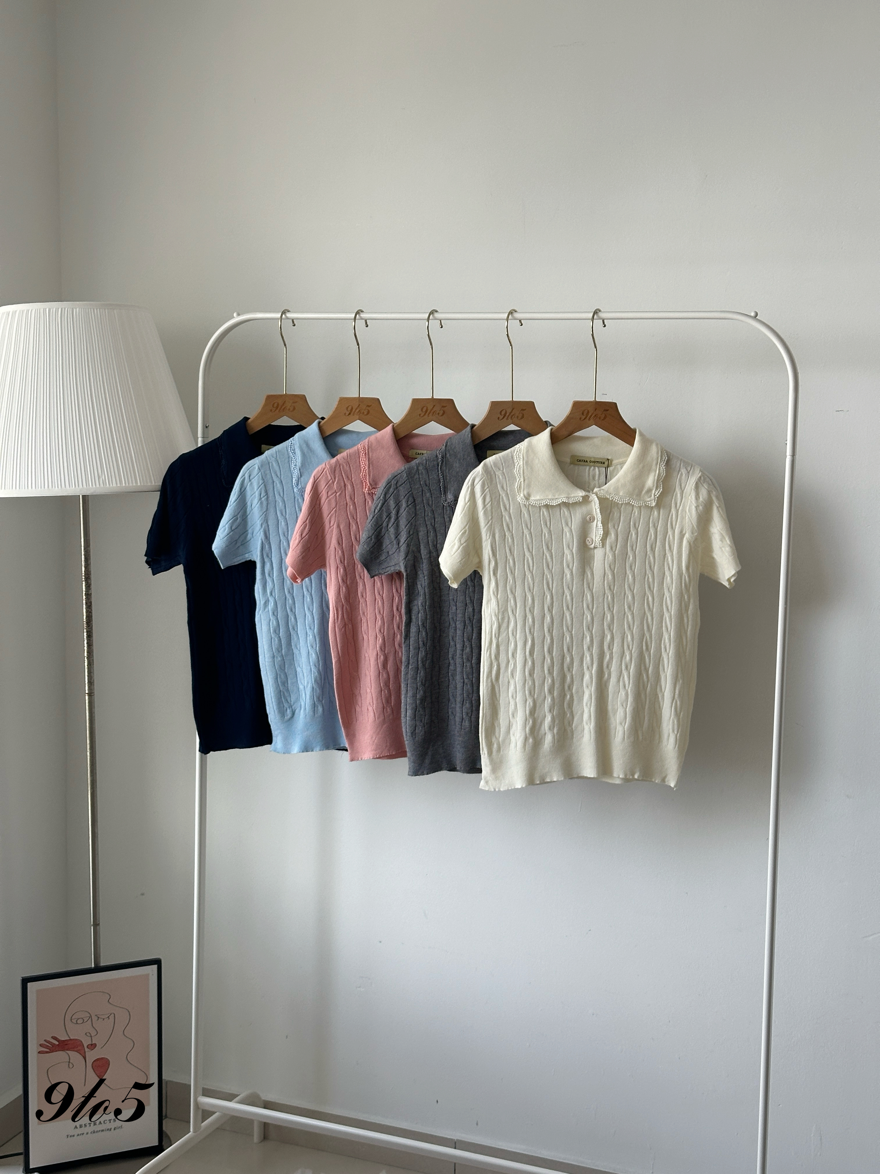 T4151 Knit Polo Tee - 5 Colors 