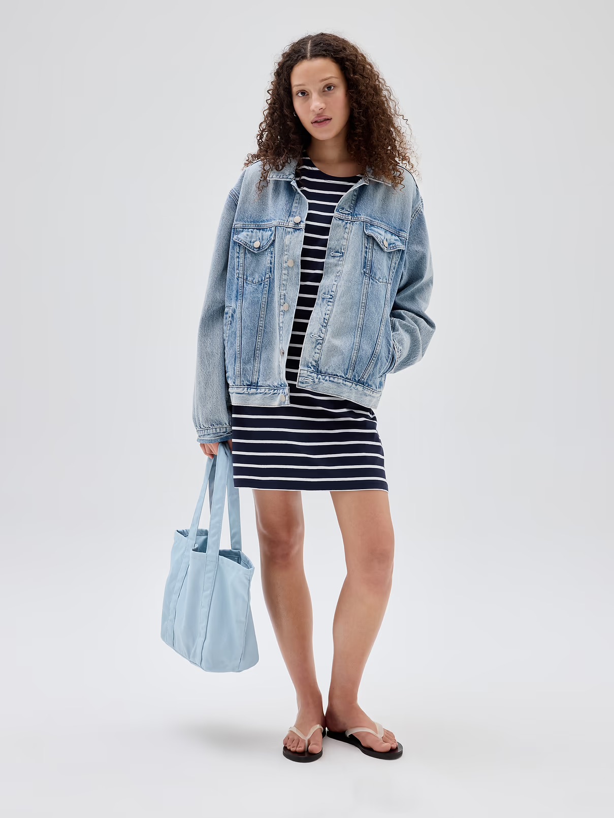 【萬能通勤神包】GAP logo Tote Bag 帆布袋 - 100% 純棉厚實、可放 Laptop、返工返學萬能袋