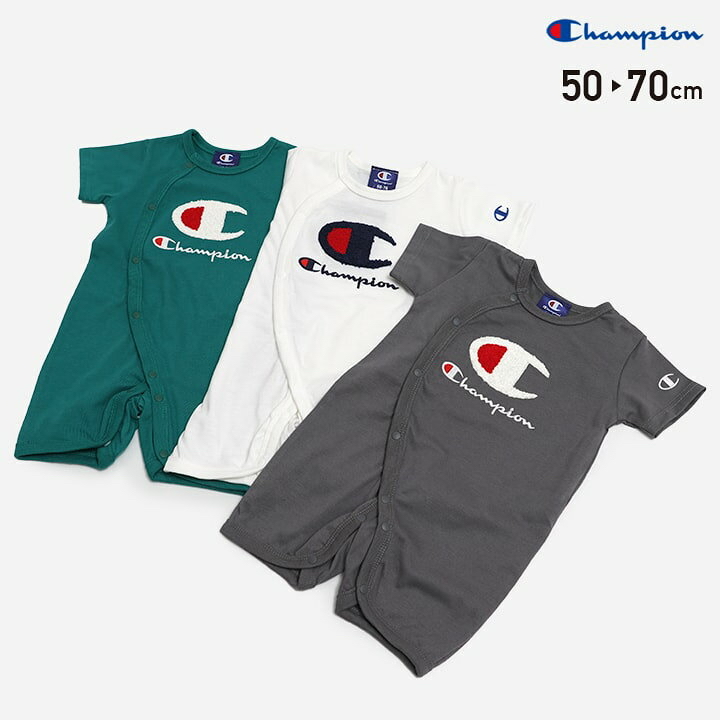 🇯🇵預訂 日本直送🇯🇵Champion三色毛毛標誌刺繡短袖連身服