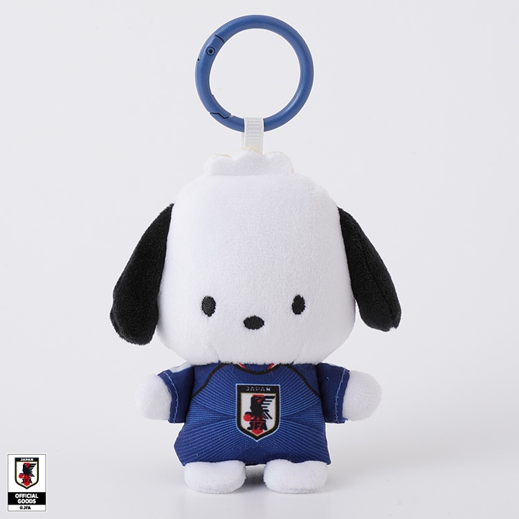 🌸 【預訂】Pochacco 公仔掛飾(Mini) - Sanrio x Japan National Football Team Ver. 2026