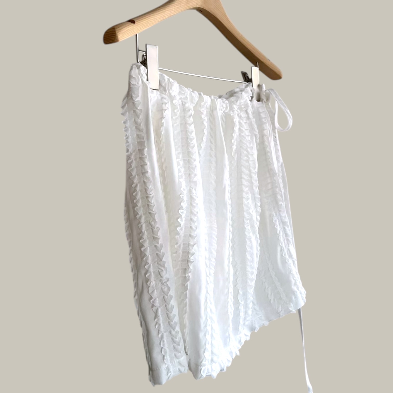 221018 立體直紋綁帶裙