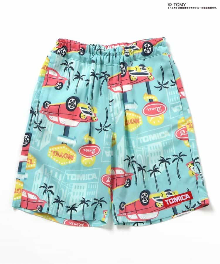 🇯🇵預訂 日本直送🇯🇵Breeze x Tomica系列兩色椰樹車車滿印夏威夷風七分褲