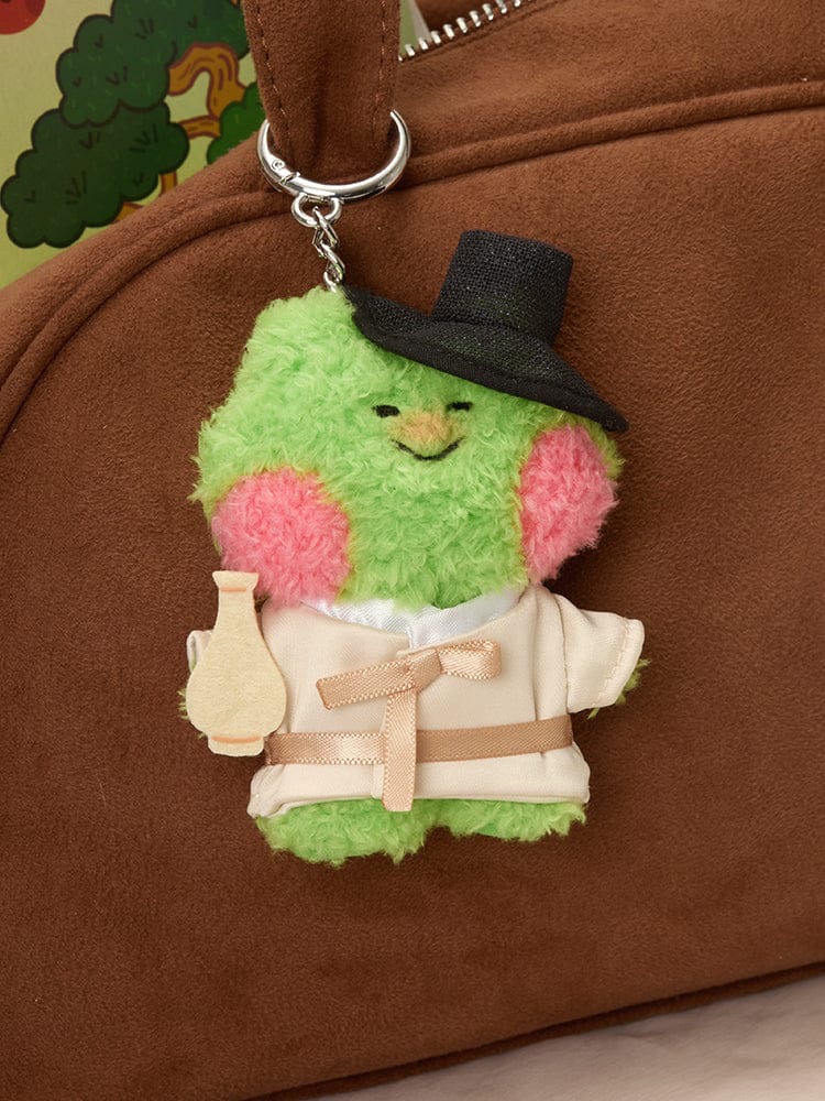 📦訂購 韓國代購 LINE FRIENDS minini lenini TIPSY SEONBI PLUSH KEYRING (K-SOUVENIR) 青蛙LEONARD 韓服鎖匙扣