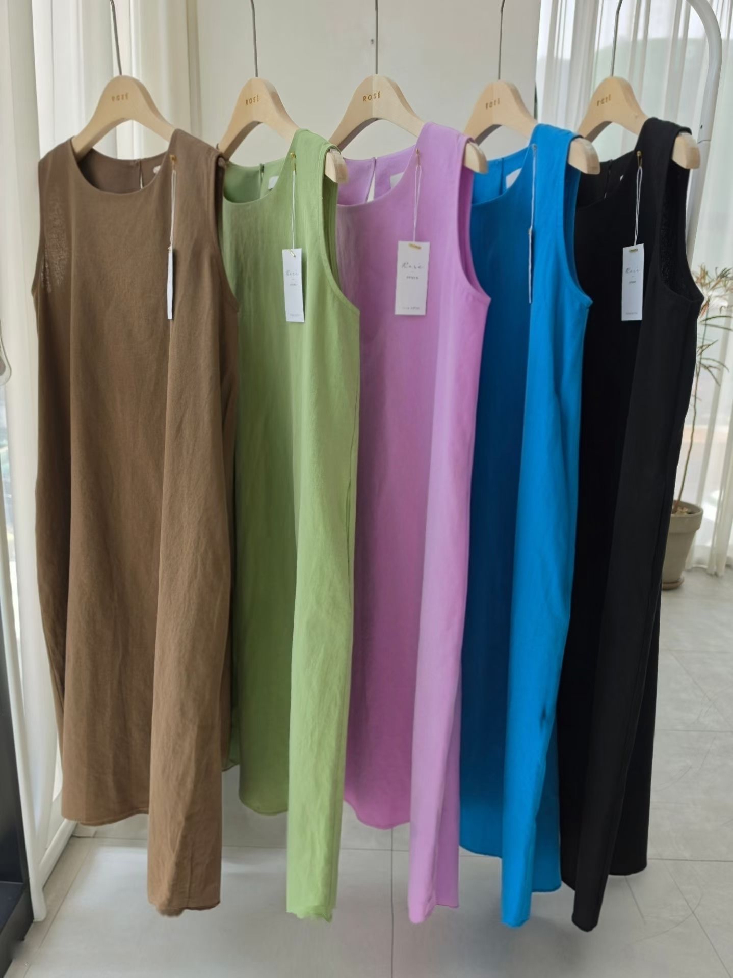 Linen vest dress 