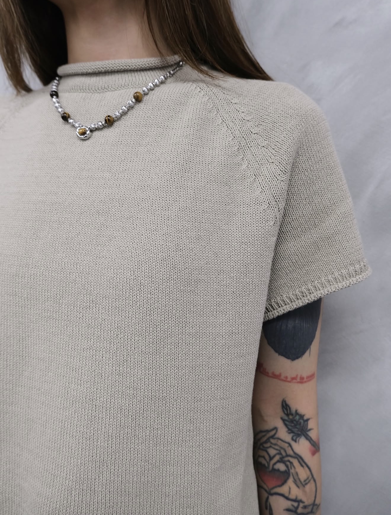 (重做必買款)The Rolled-Edge Raglan Knit Top #top153