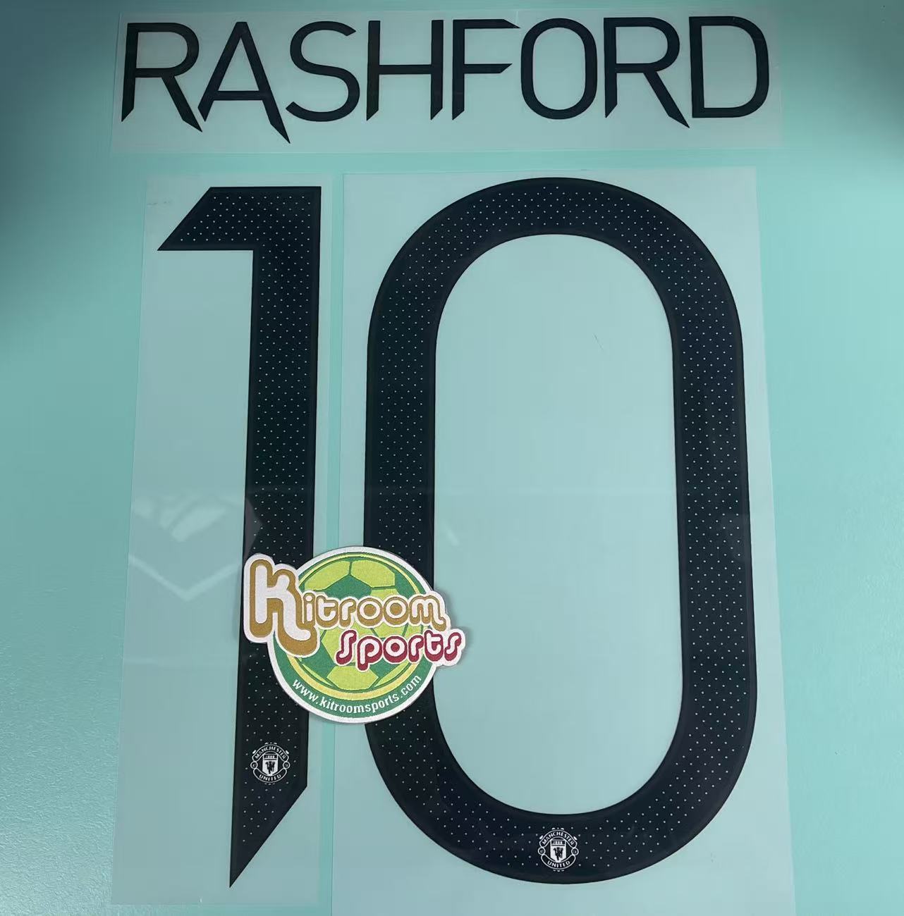 2022-23 Manchester United Away UCL Nameset #10 RASHFORD