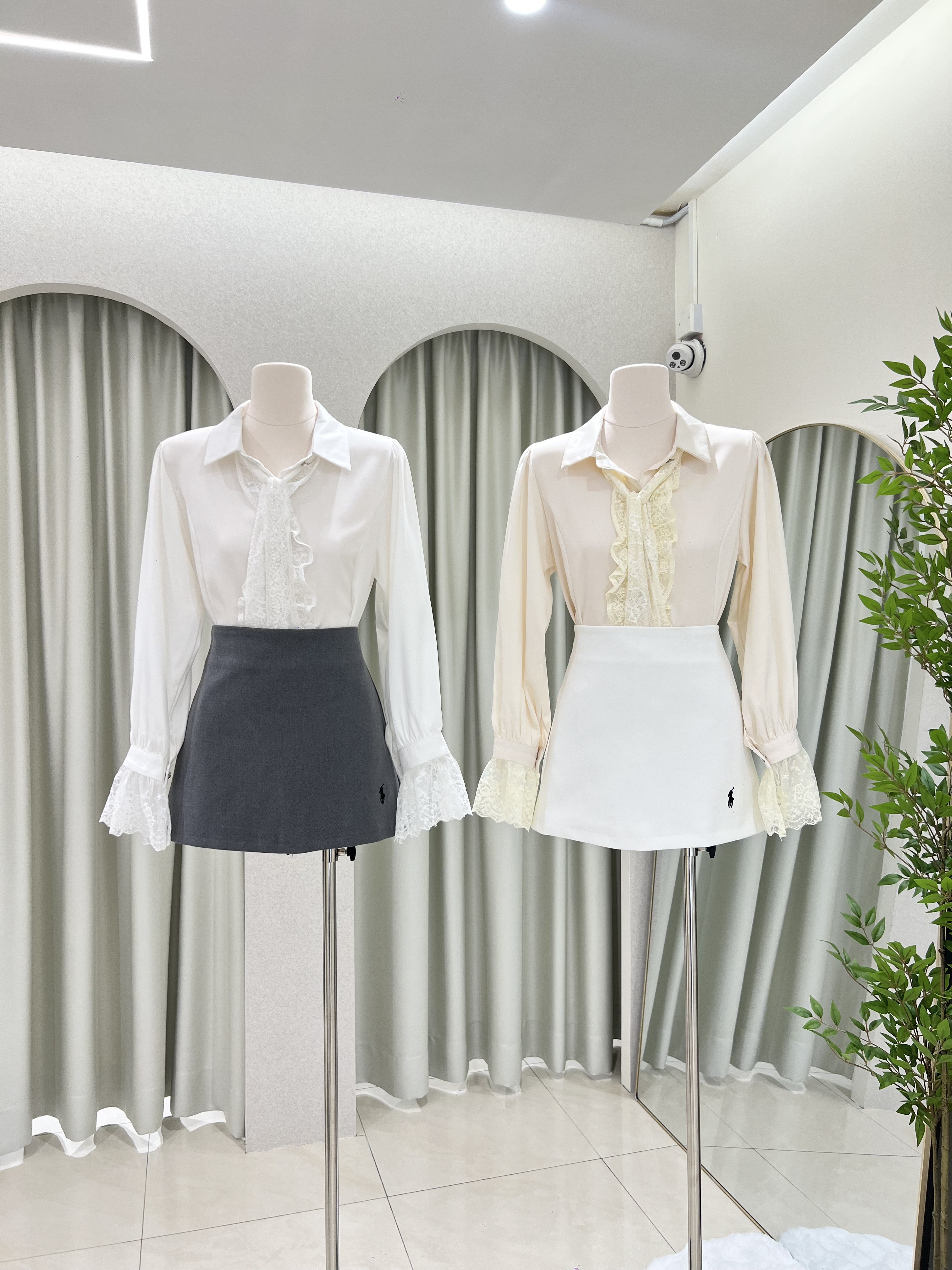 6981 名风蕾丝衬衫