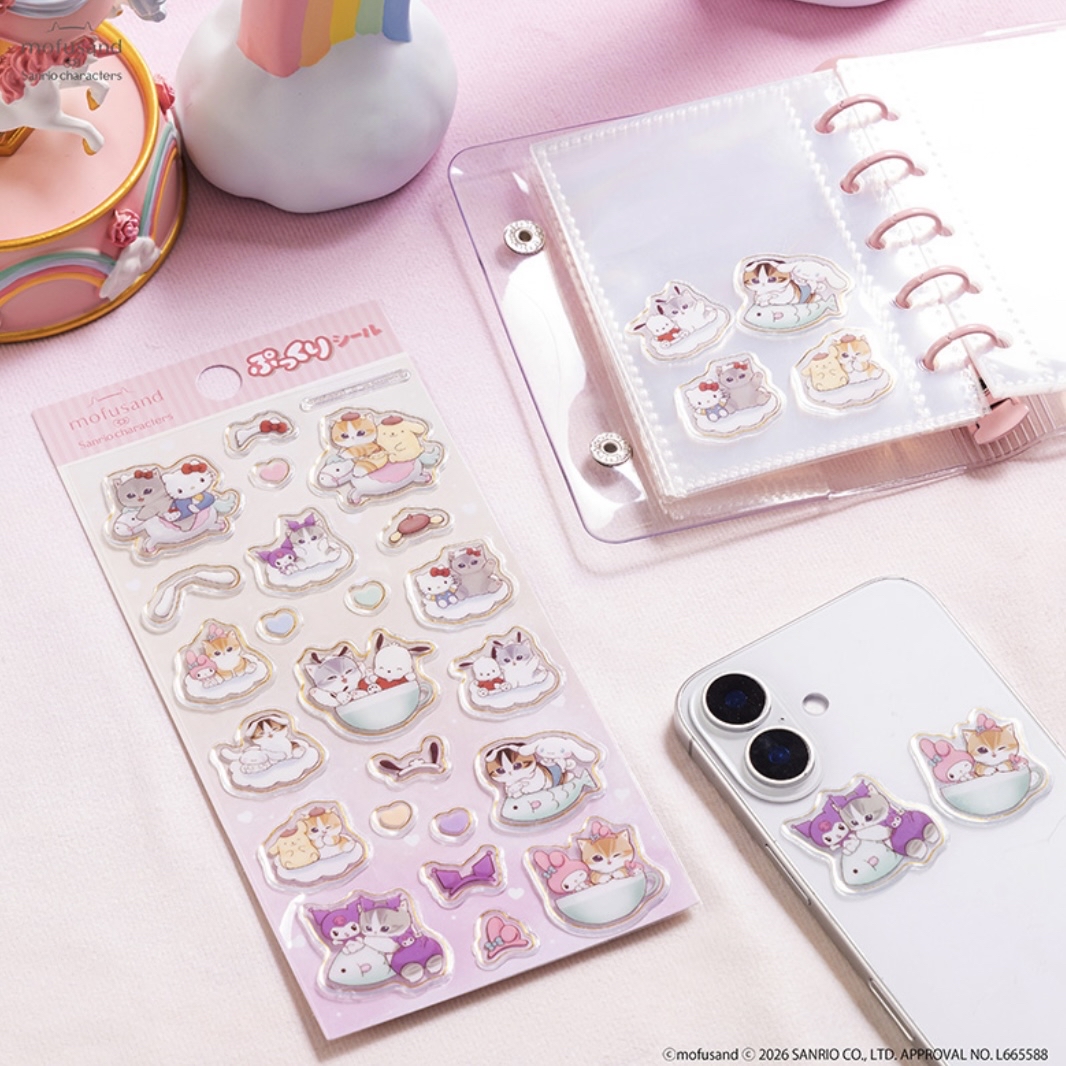 Mofusand 鯊魚貓 貼紙｜預訂