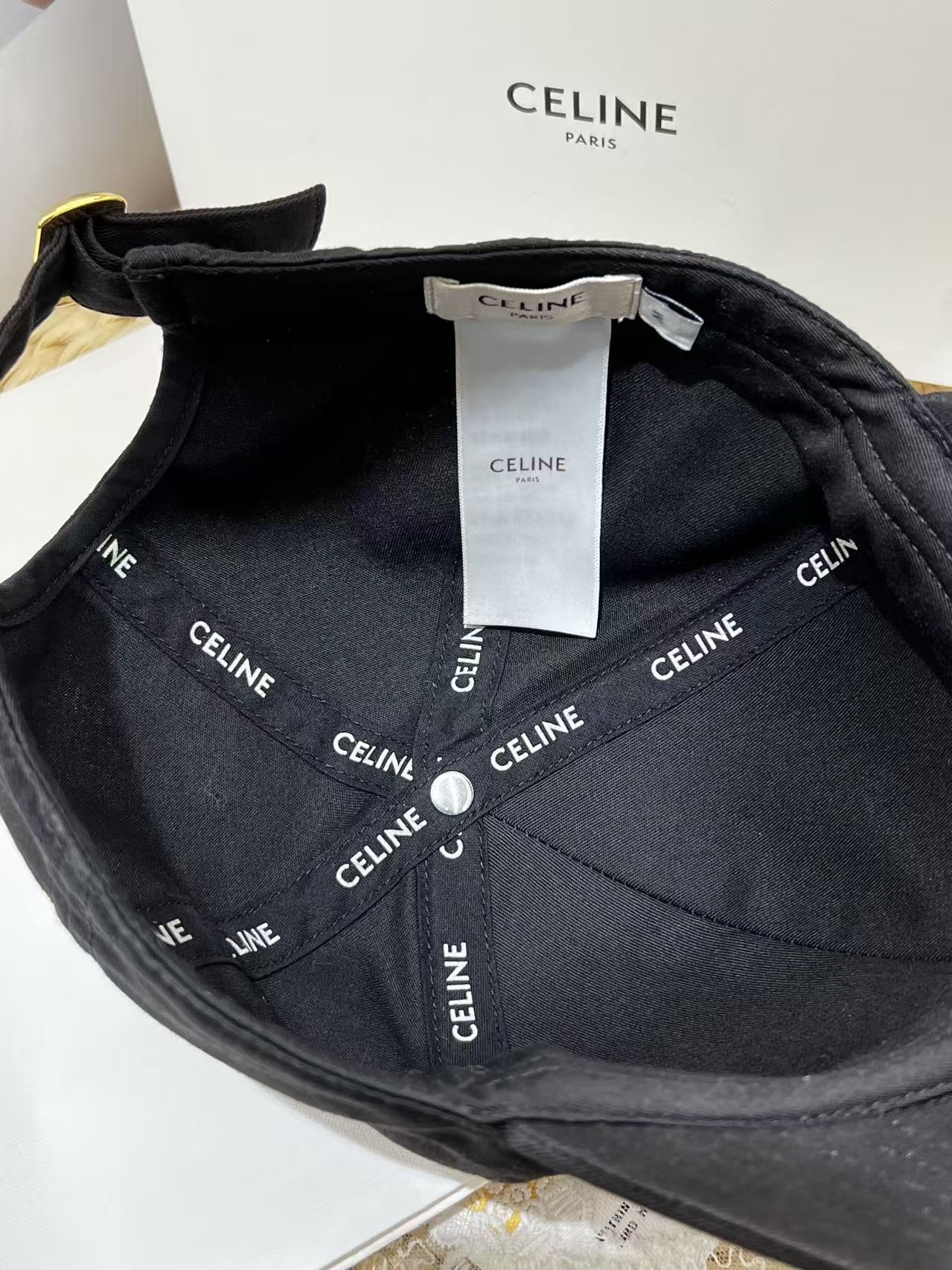 Celine 字母Logo刺繡棒球帽