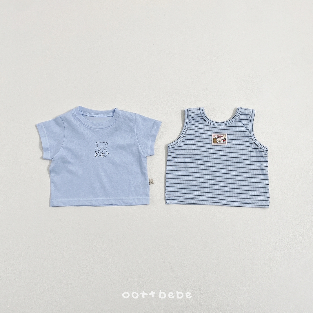 🇰🇷oottbebe tee+背心 set