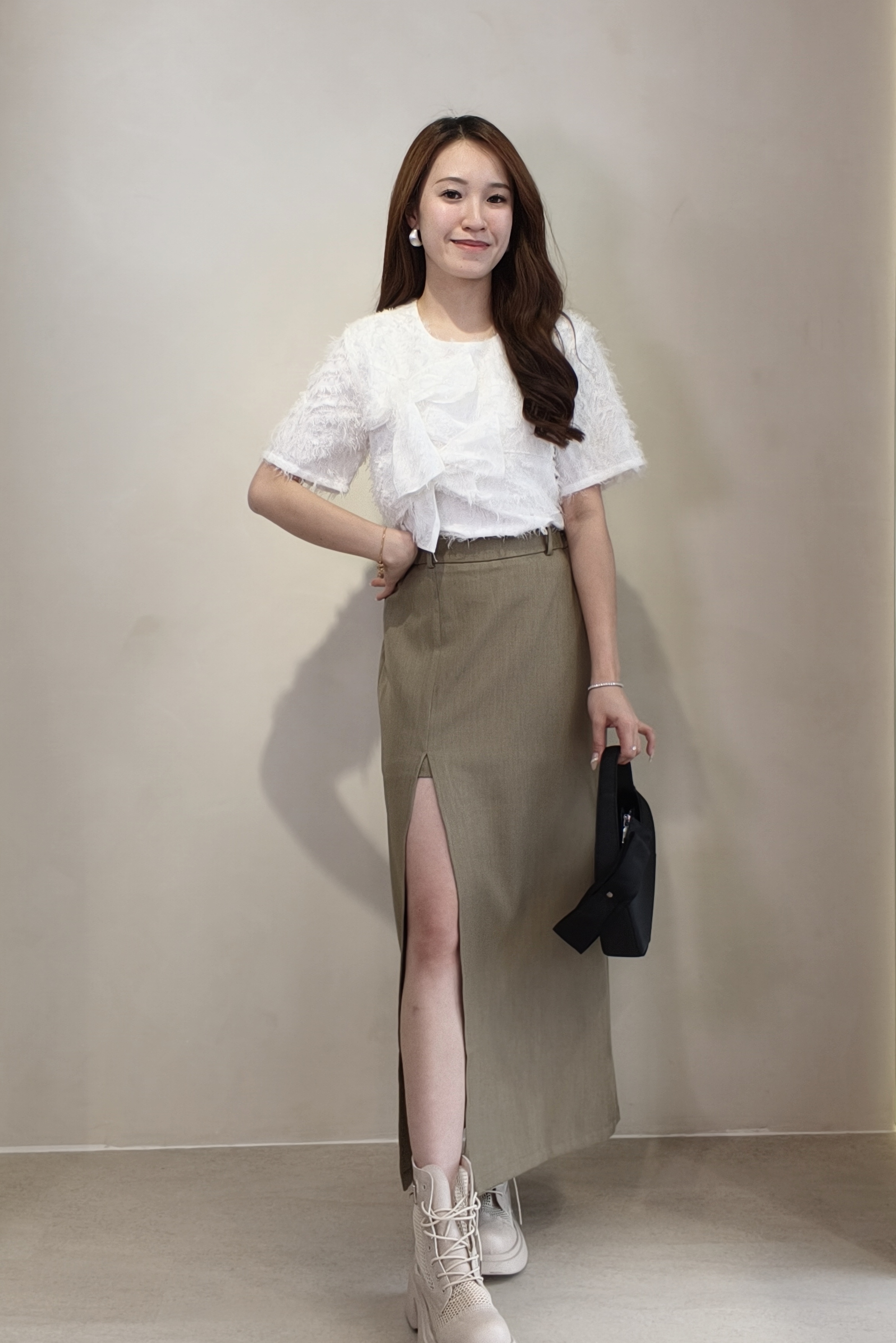 E8188BB Elysian Textured Ribbon Top