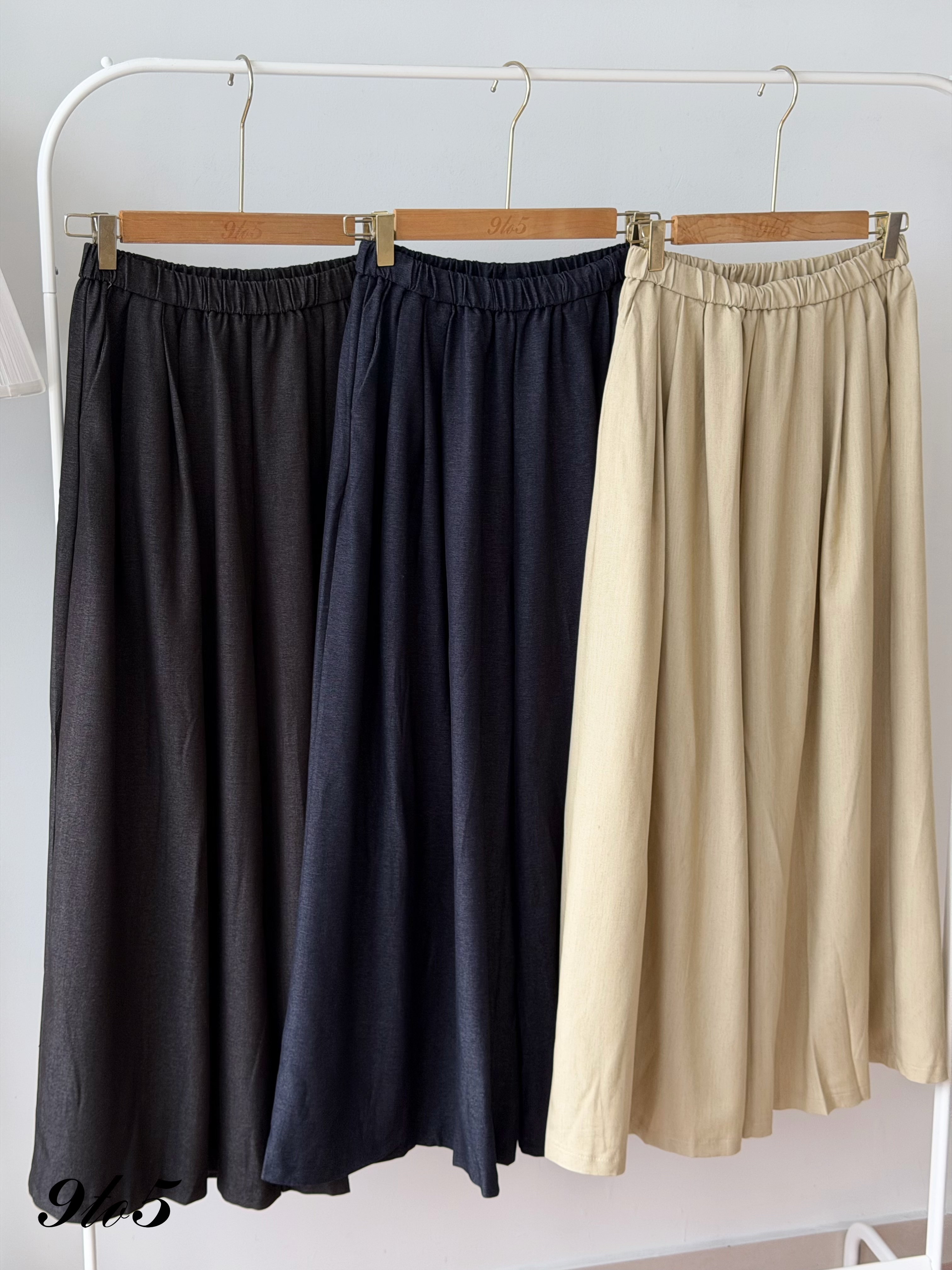 S2020 Wide Leg Long Pants - 3 Colors 