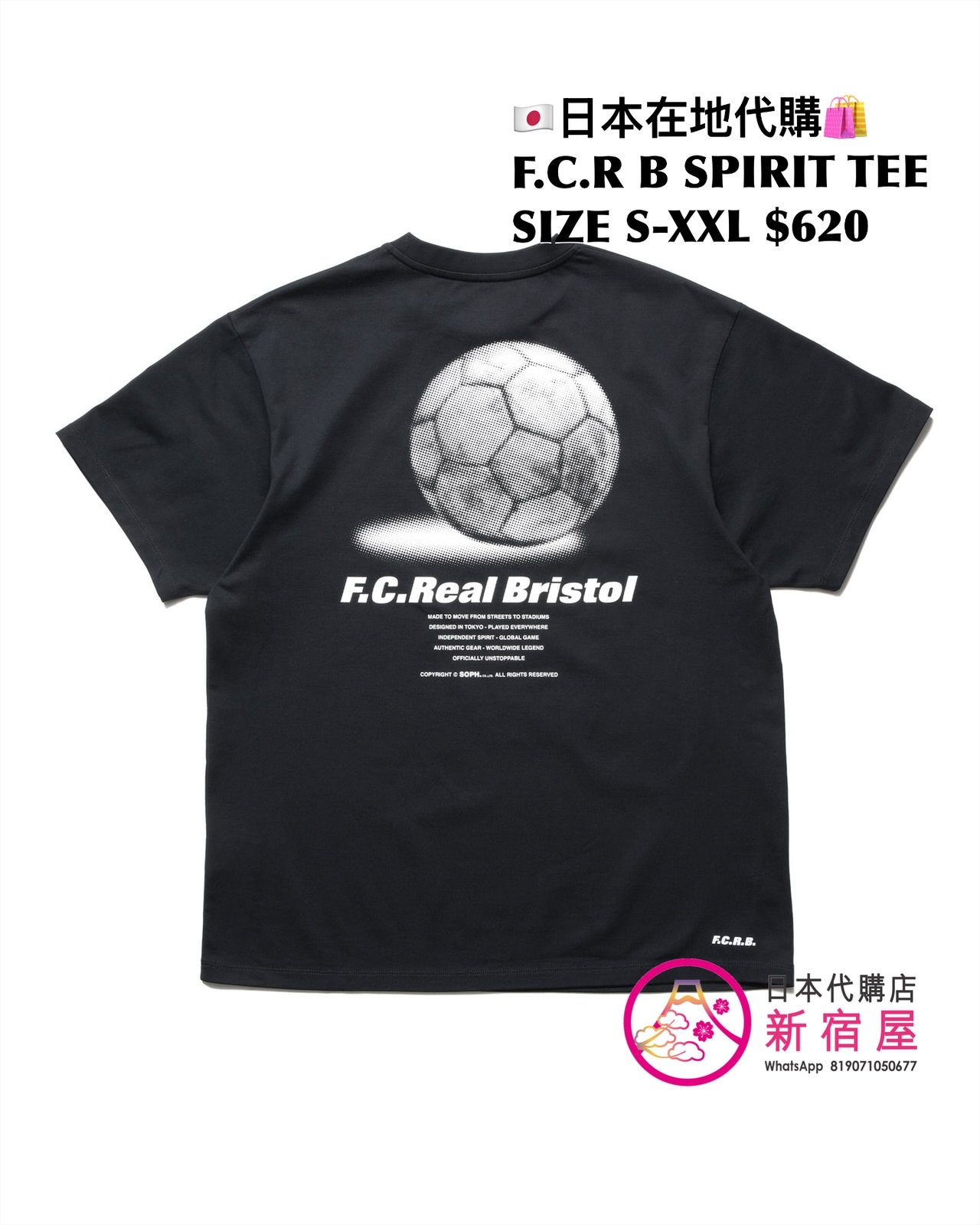 F.C.REAL BRISTOL GODDESS TEE/ SPIRIT TEE/ SHADOW EMBLEM TEE/ 56STARS TEE 