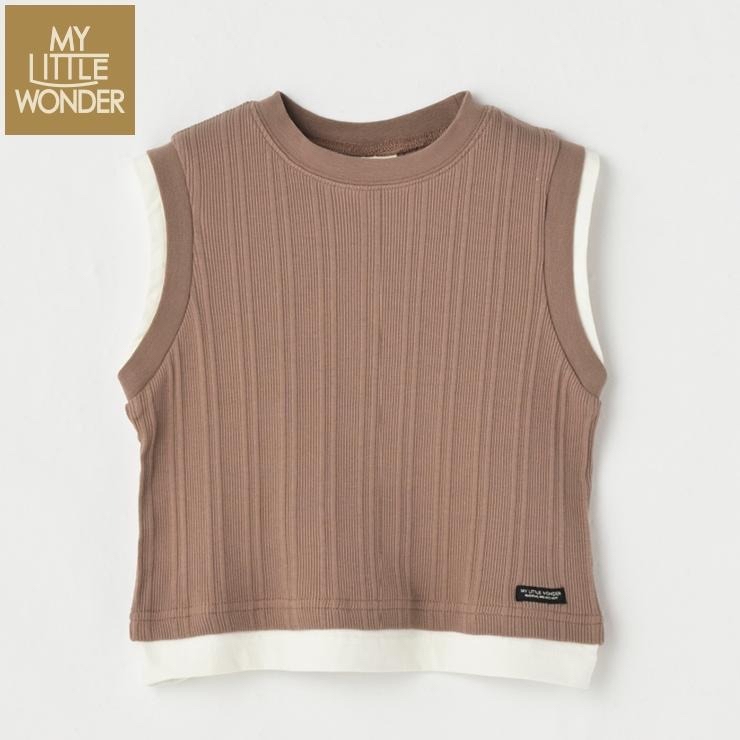 🇯🇵限量預訂 日本直送🇯🇵MY LITTLE WONDER 兩色標籤羅紋針織布背心