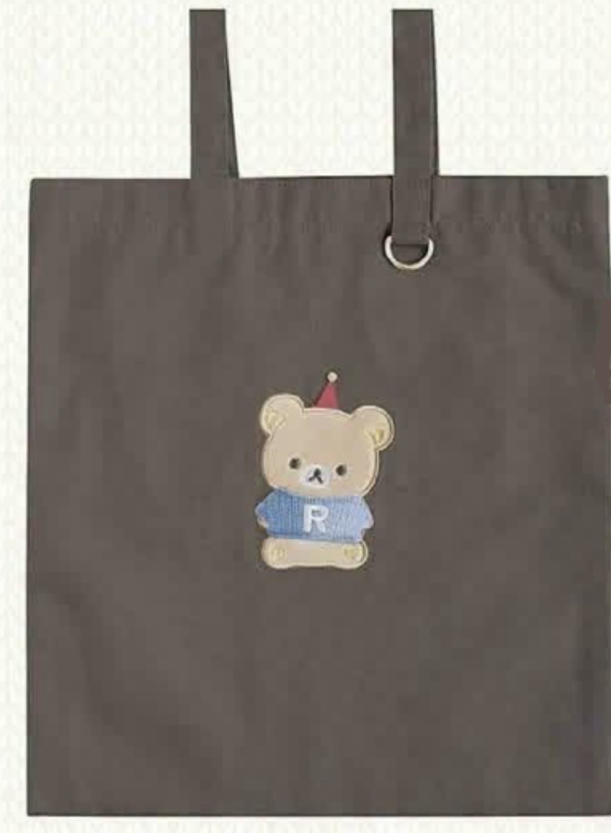 RK 鬆弛熊 刺繡大容量手挽袋