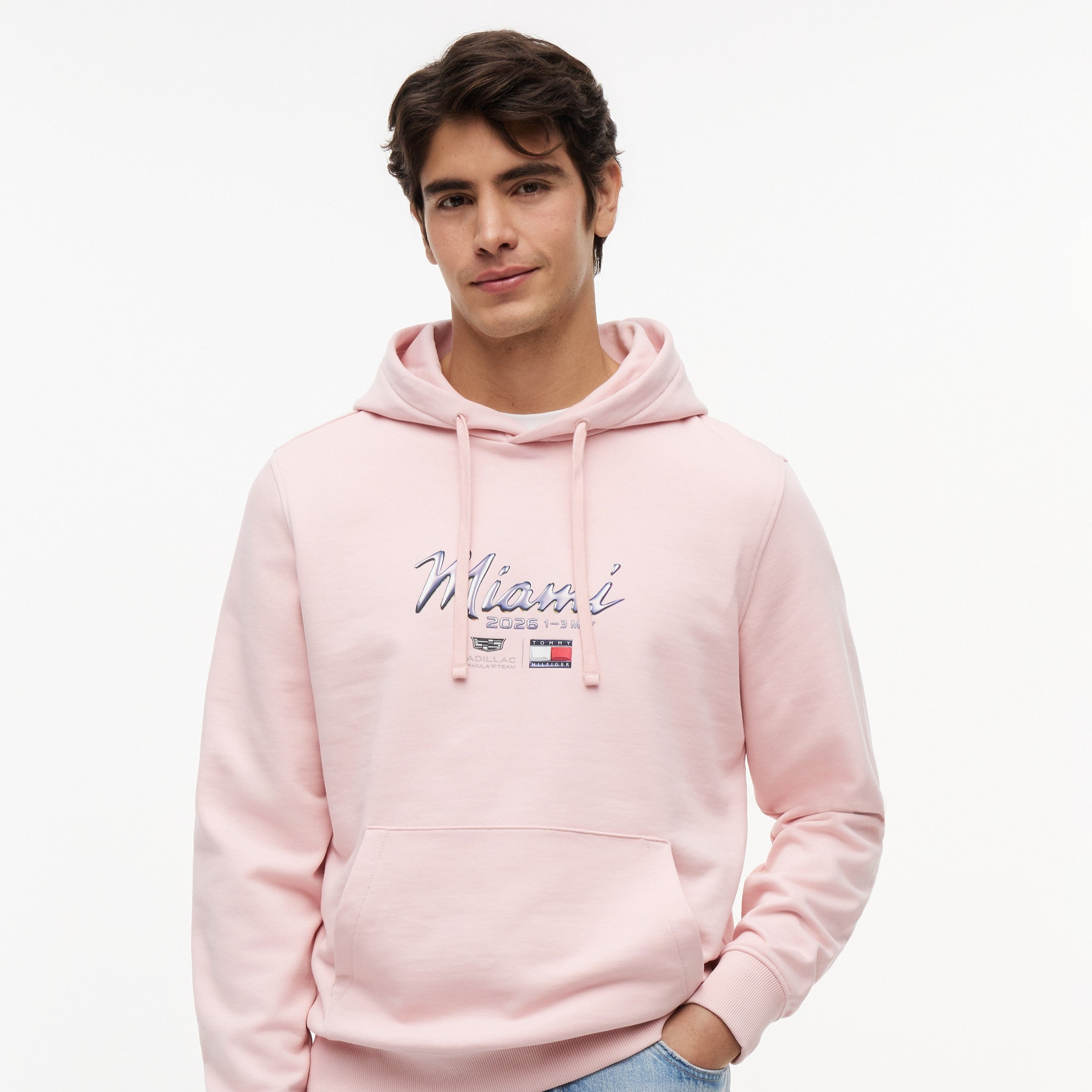 TH x Cadillac F1 Team 凱迪拉克車隊 2026 Miami GP特別版連帽衛衣 (黑/粉) MN00065
